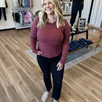 Winnie Mineral Washed Ribbed Top