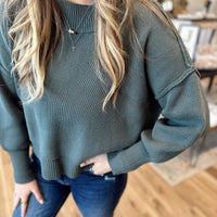 Hollynn Wide Neck Drop Shoulder Sweater