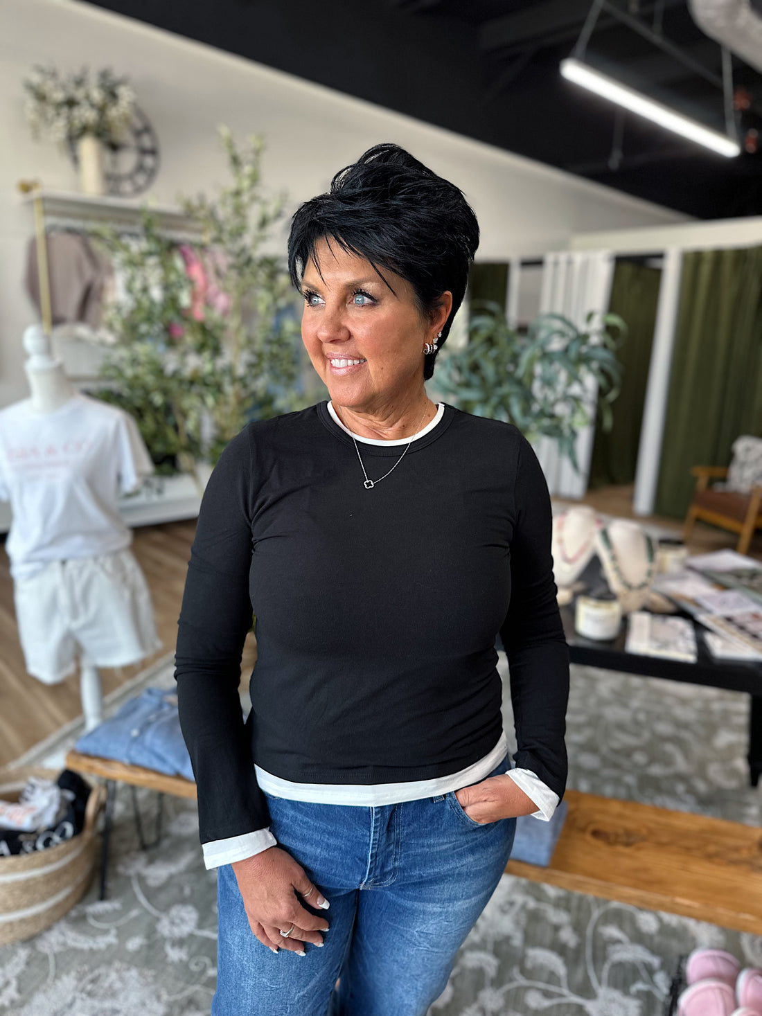 Lesa Layered Effect Long Sleeve