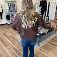 Hollynn Wide Neck Drop Shoulder Sweater