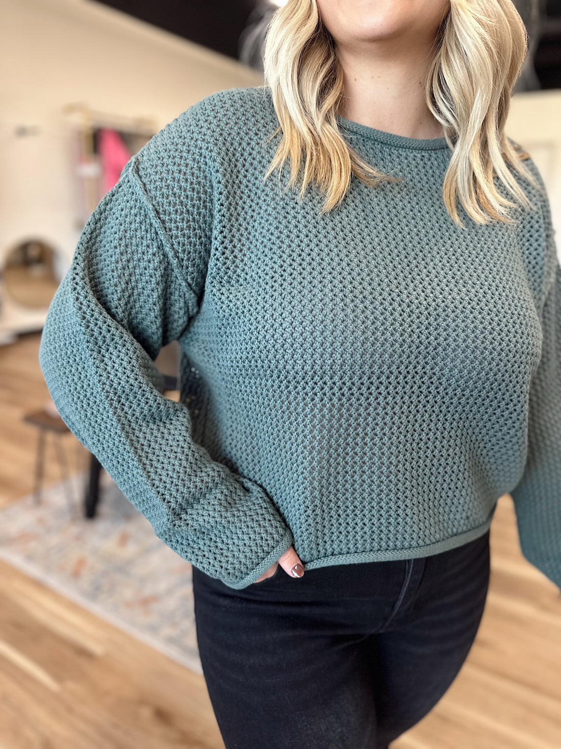 Bex Textured Knit Sweater