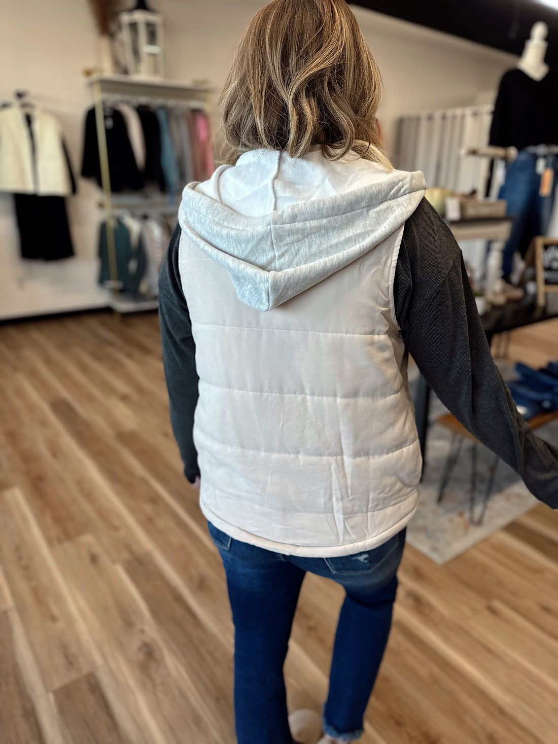 Caroline Hooded Puffer Vest