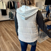 Caroline Hooded Puffer Vest