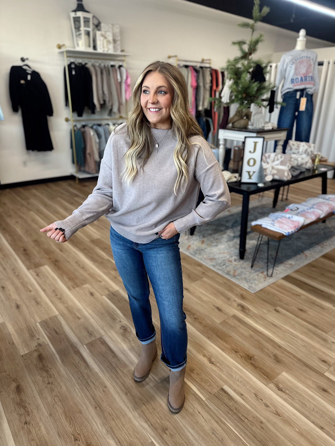 Mya Funnel Knit Sweater