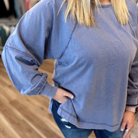 Penny Oversized Washed Long Sleeve