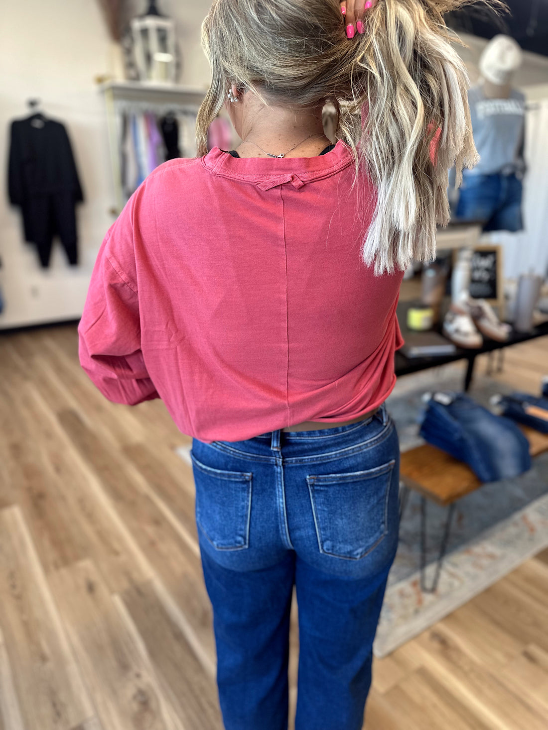 Taylor Oversized Crop Tee