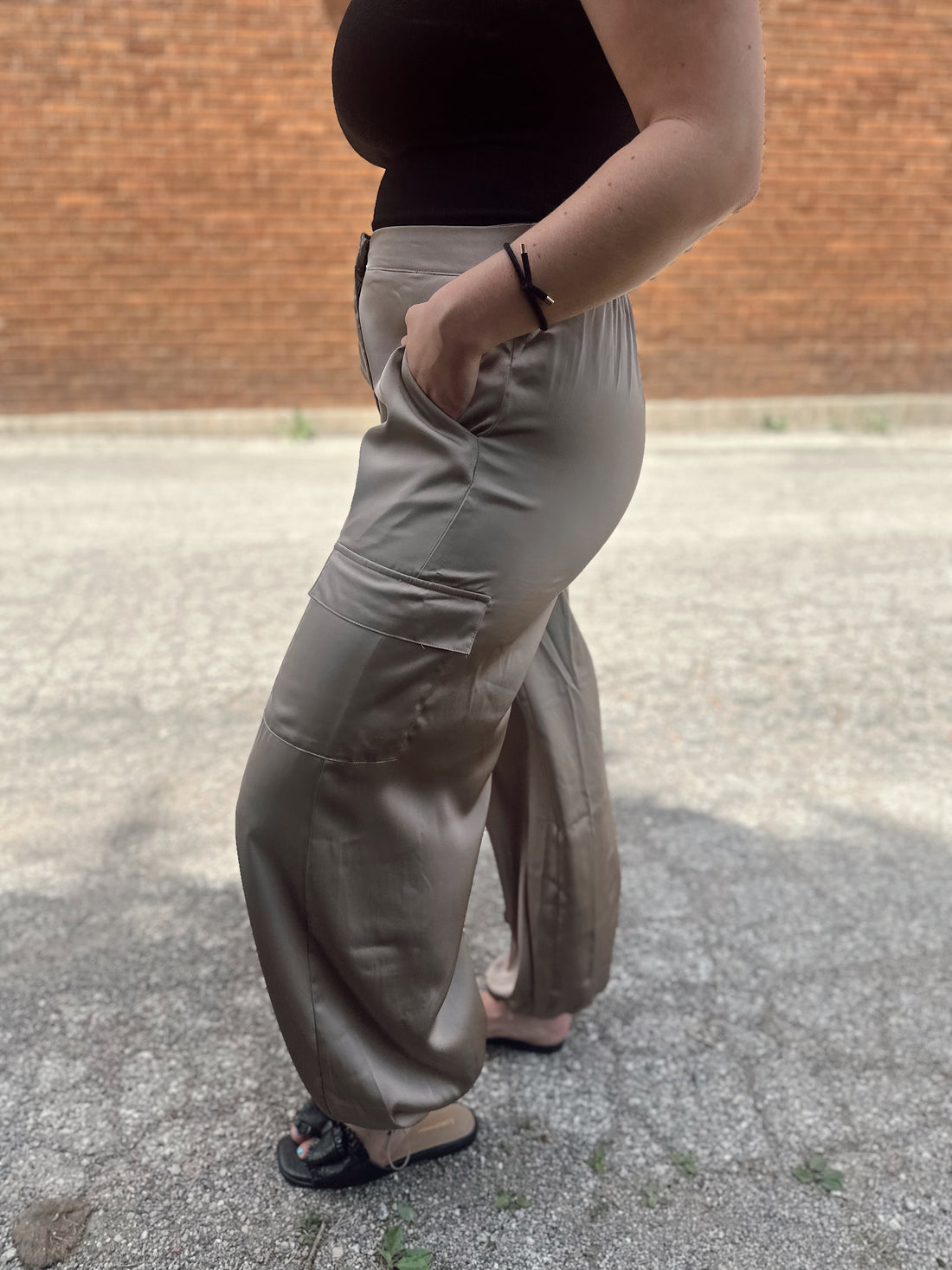 Chels Satin Joggers