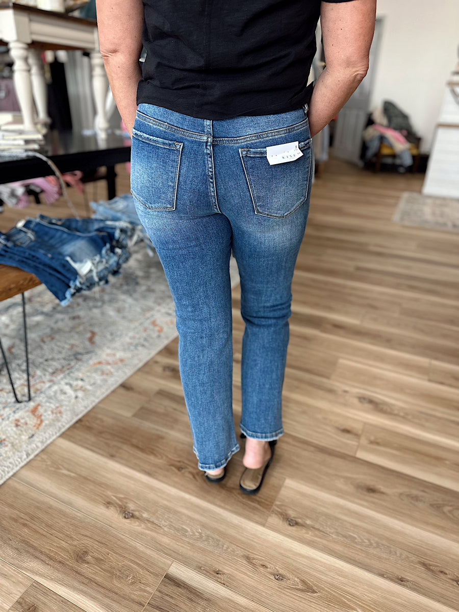 Gia Crossover Straight Jeans