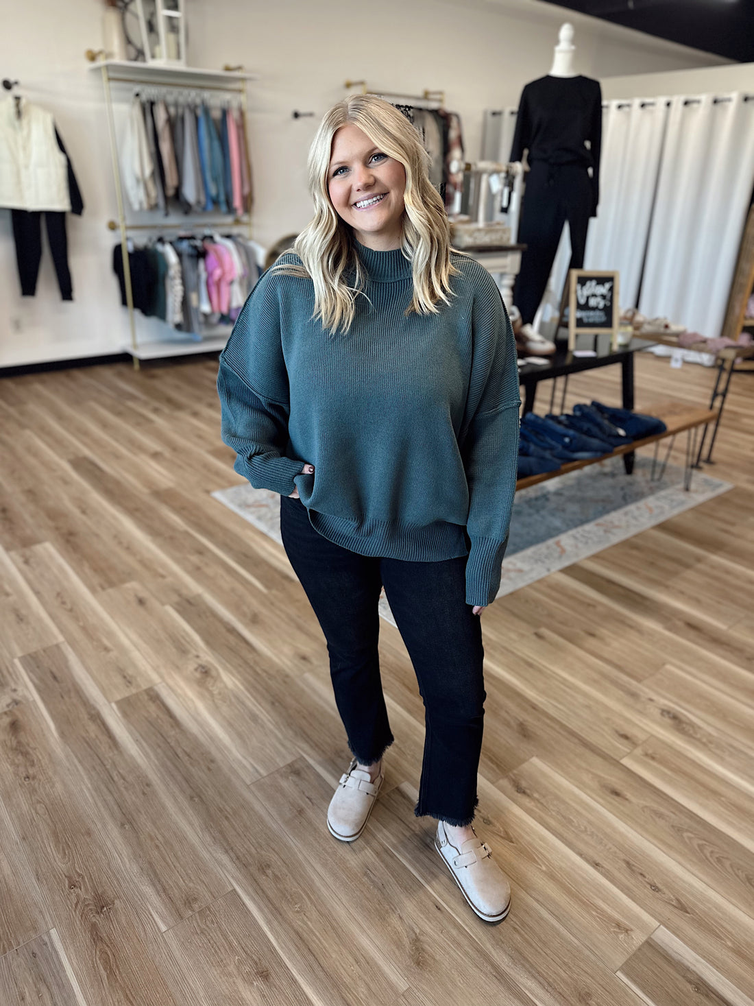 Polly Side Slit Oversized Sweater