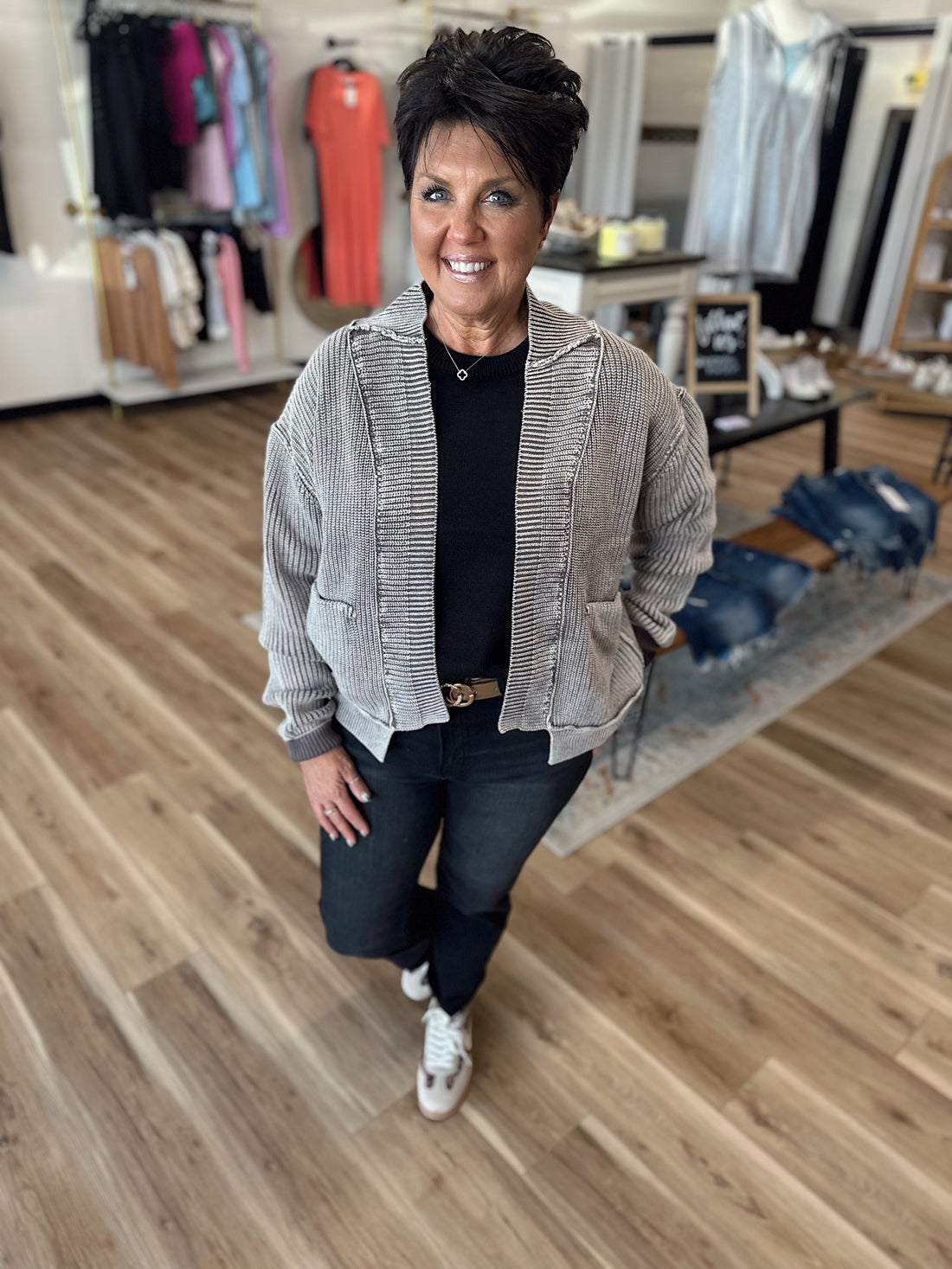 Karrie Dropped Shoulder Cardigan