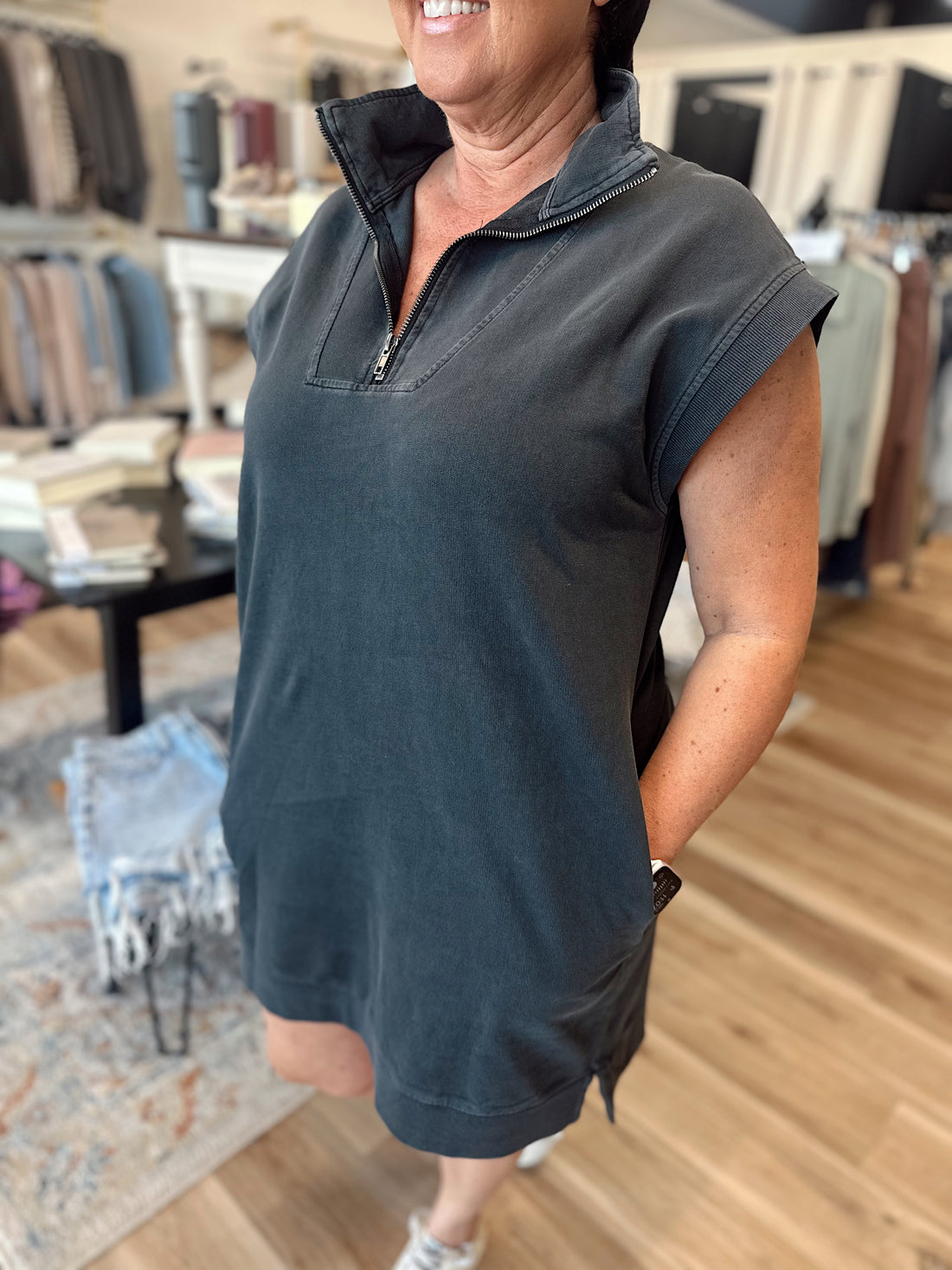 Stacie Half Zip Dress
