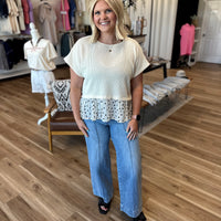 Beverly Pin Seam Wide Leg Jean