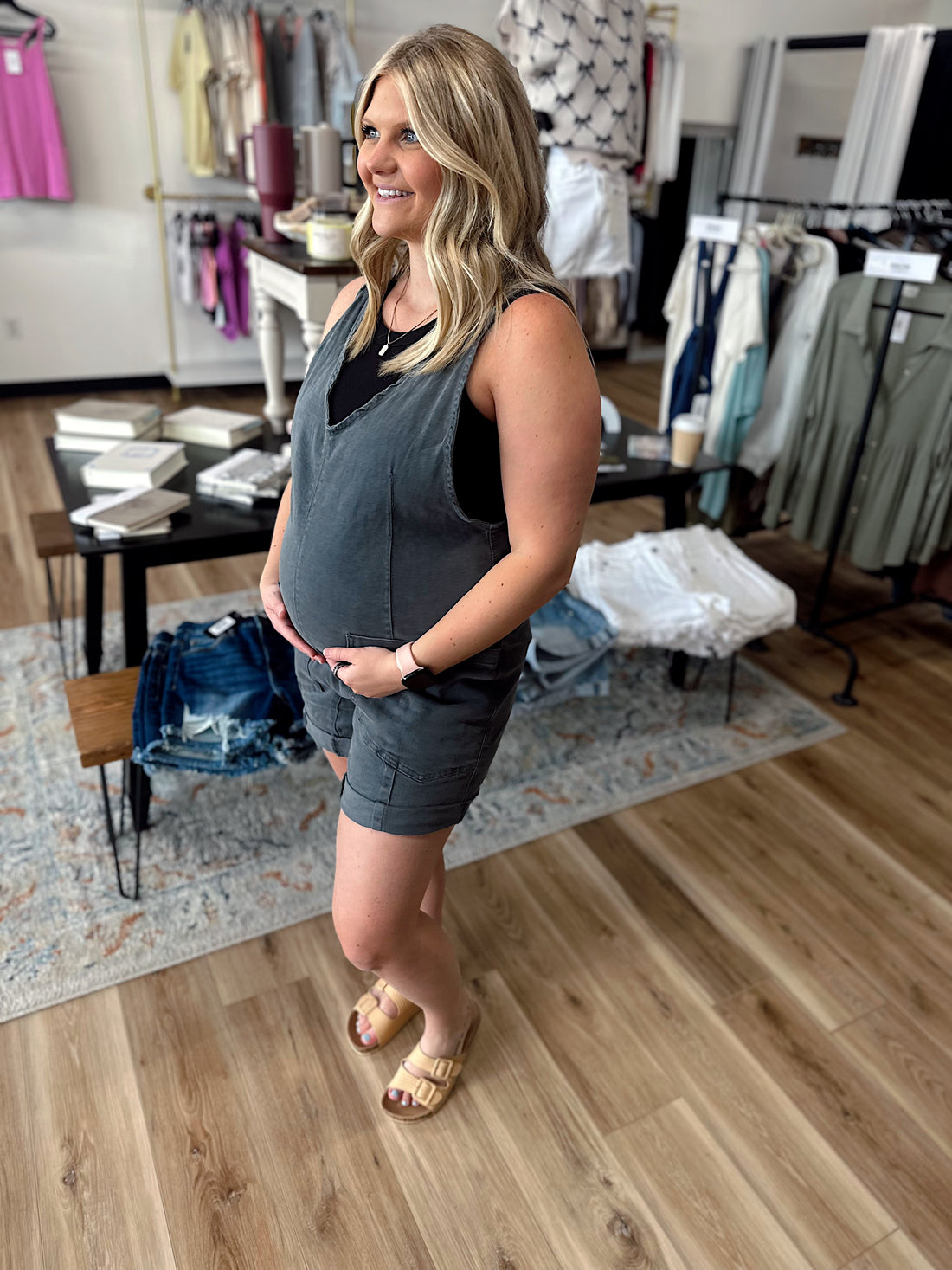 Asher Denim Romper