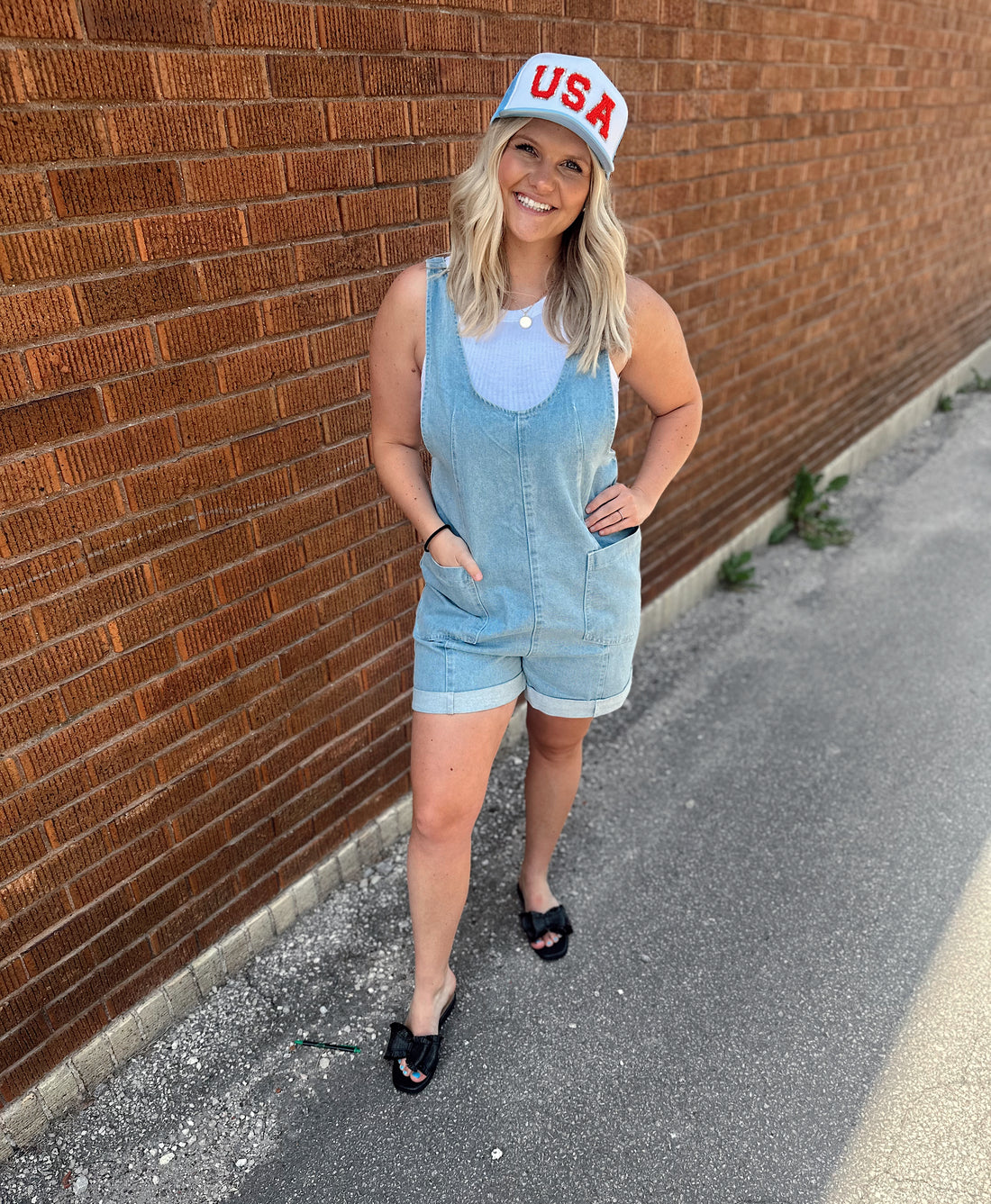 Arlo Denim Romper