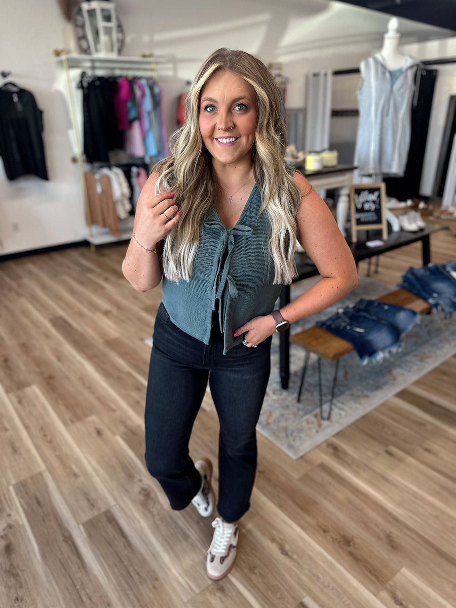 Addi Front Tie Sweater Vest