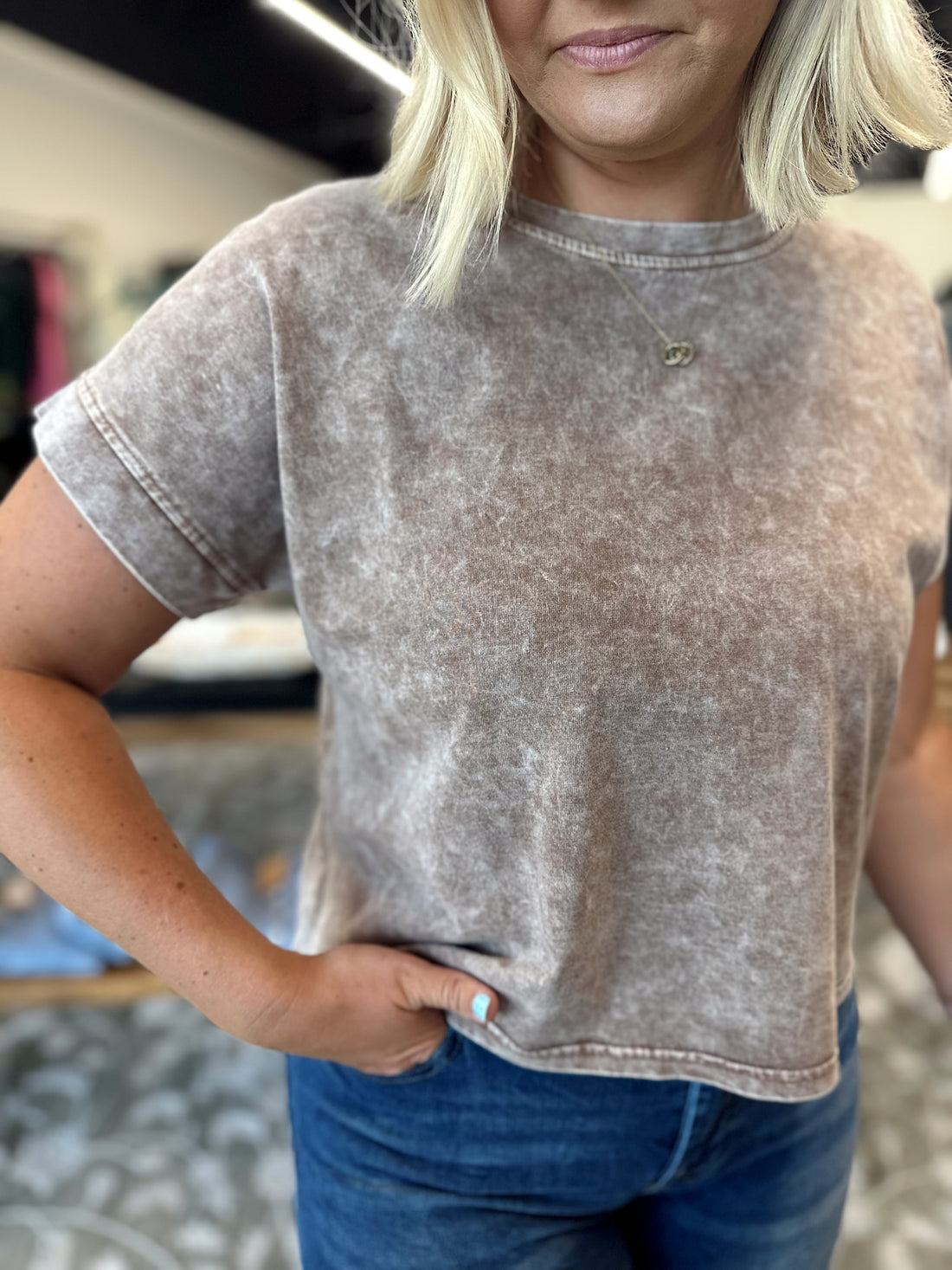 Kris Acid Wash Short Sleeve