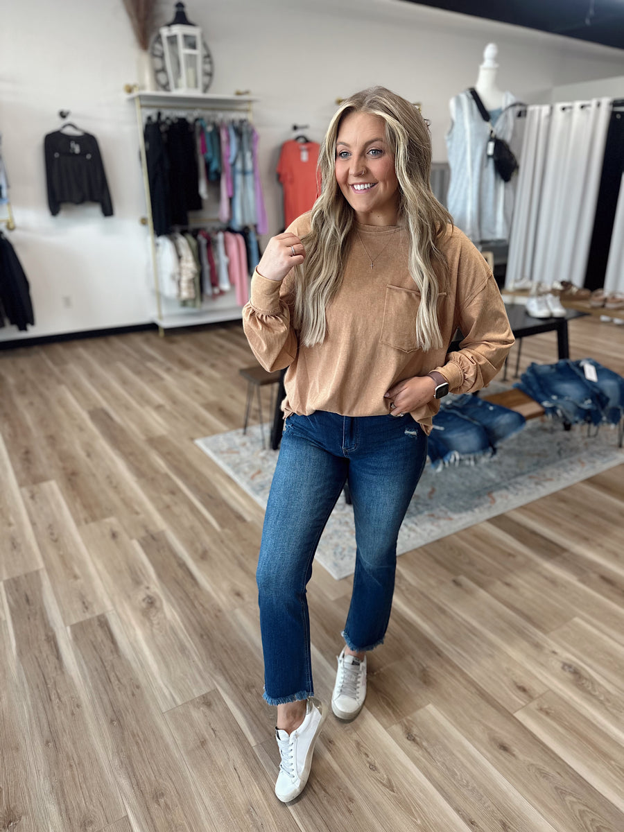 Benny Mineral Wash Oversized Long Sleeve