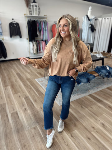 Benny Mineral Wash Oversized Long Sleeve