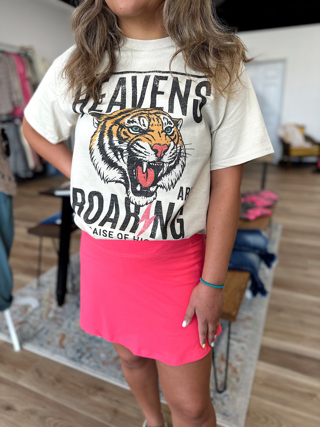 Heavens Are Roaring Oversized Graphic Tee