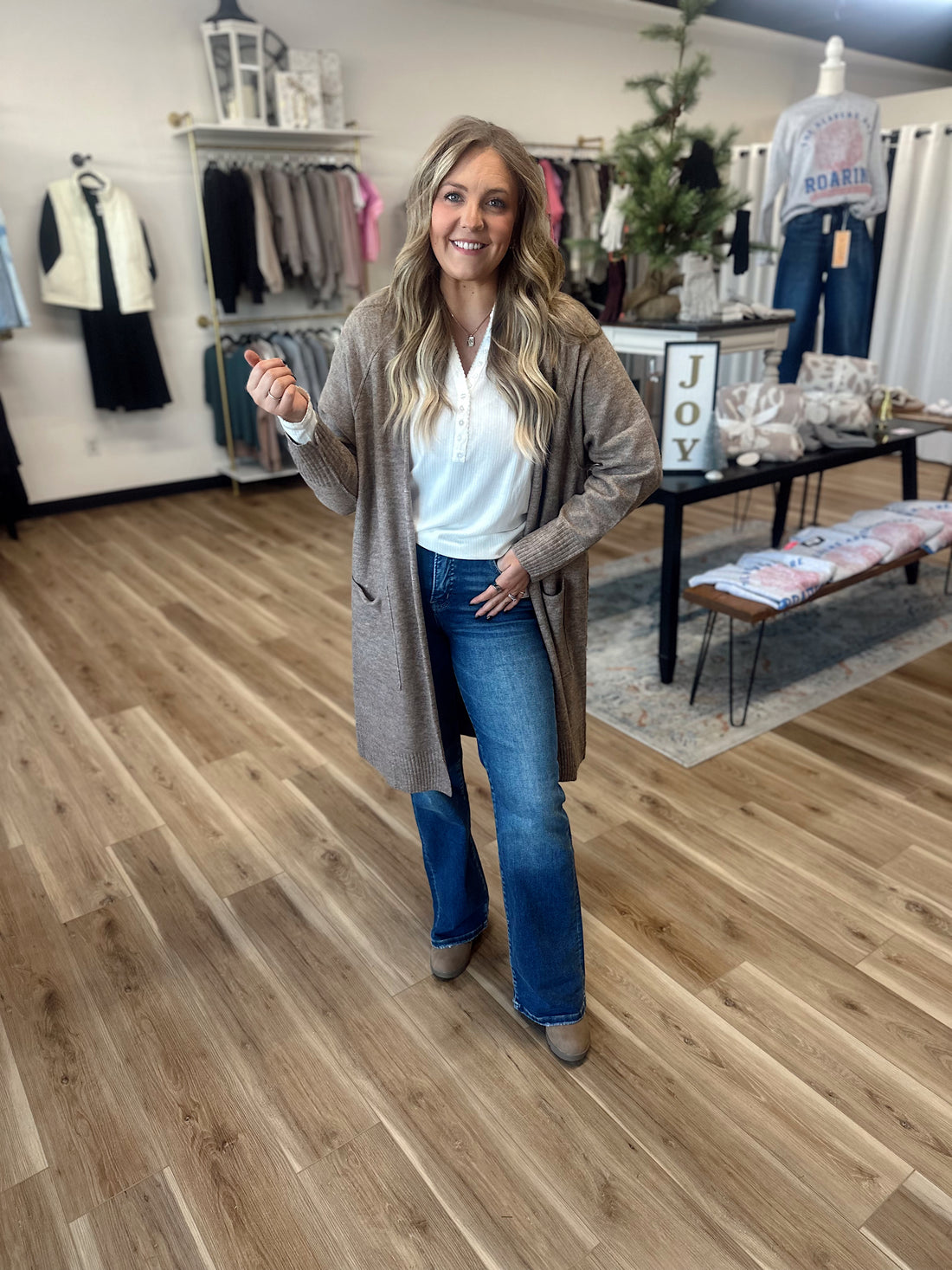 Isla Long Line Cardigan