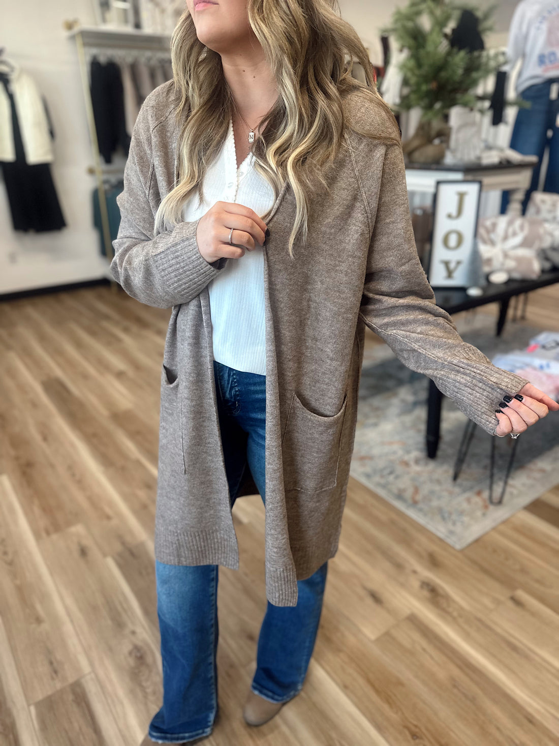 Isla Long Line Cardigan