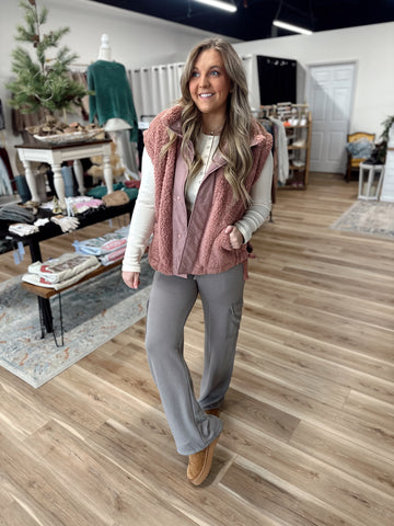 Cargo Flare Sweatpants