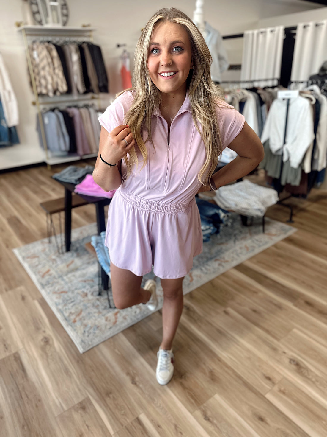 Annie Buttersoft Quarterz Zip Romper