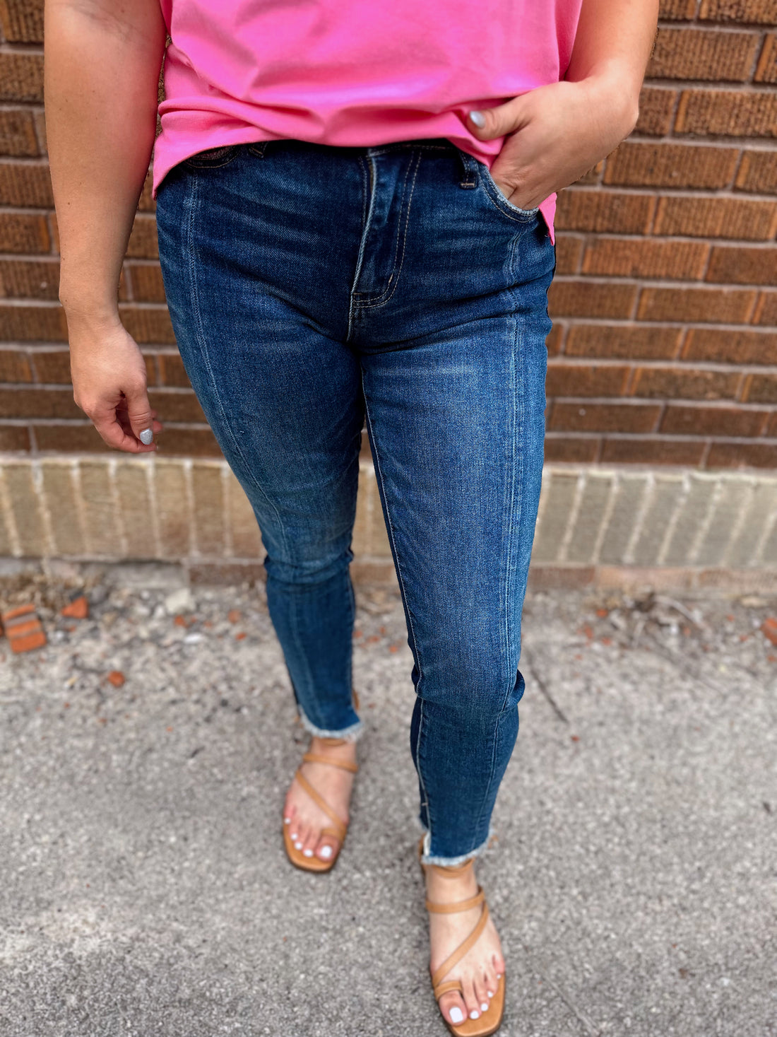 Riley Ankle Seam Contrast Skinny