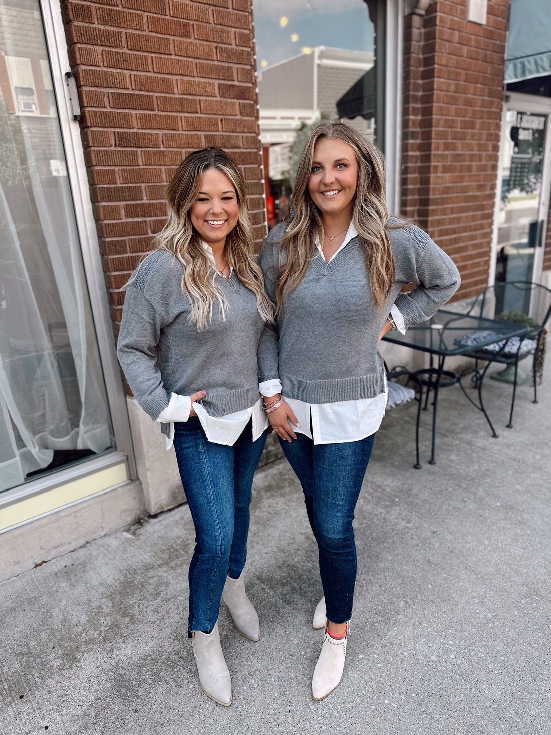 Alli Layered Shirt Sweater Gia Co. Boutique