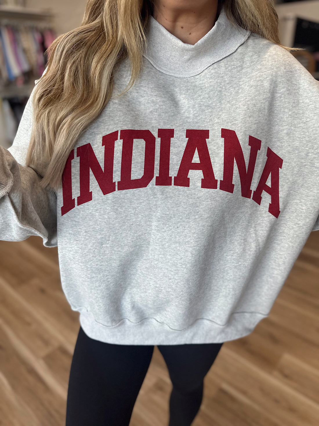 Indiana Mock Neck Reversible Sweatshirt