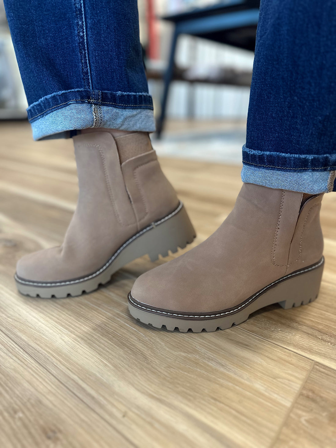 Deena Lug Sole Booties