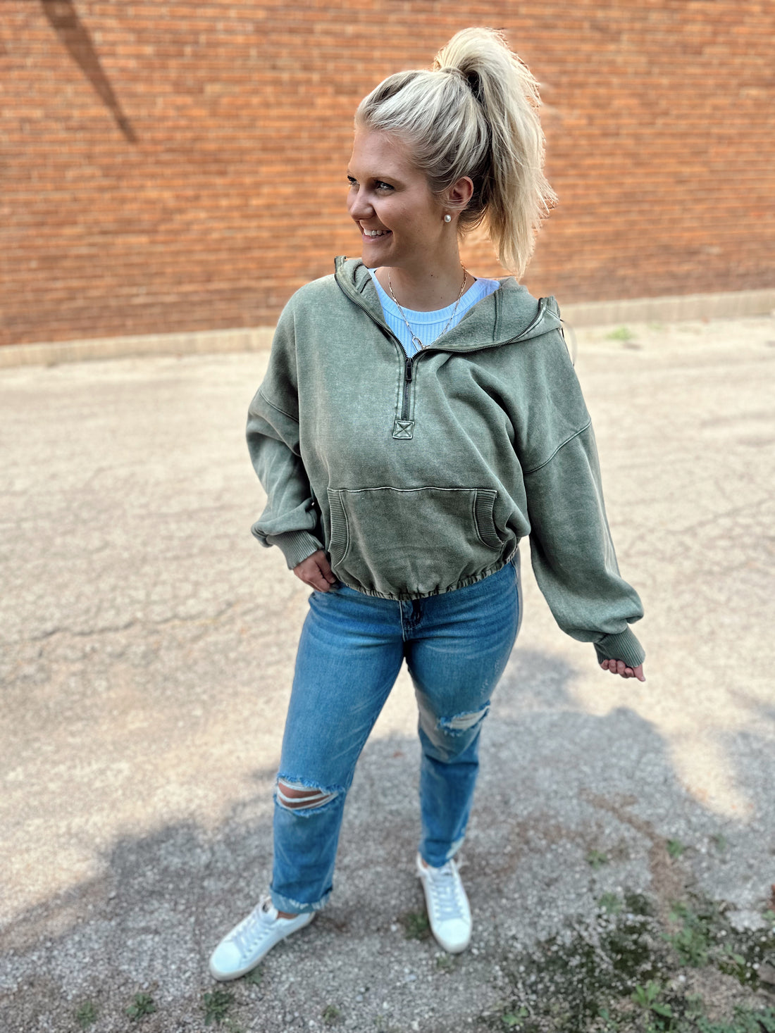 Leo Quarter Zip Hoodie