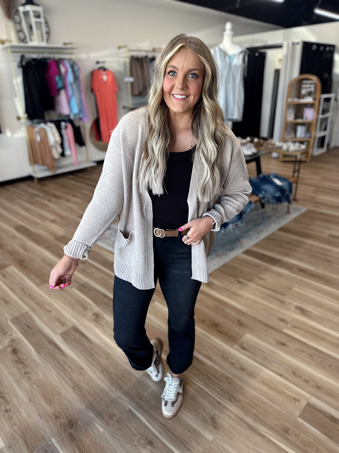 Heather Mocha Cardigan