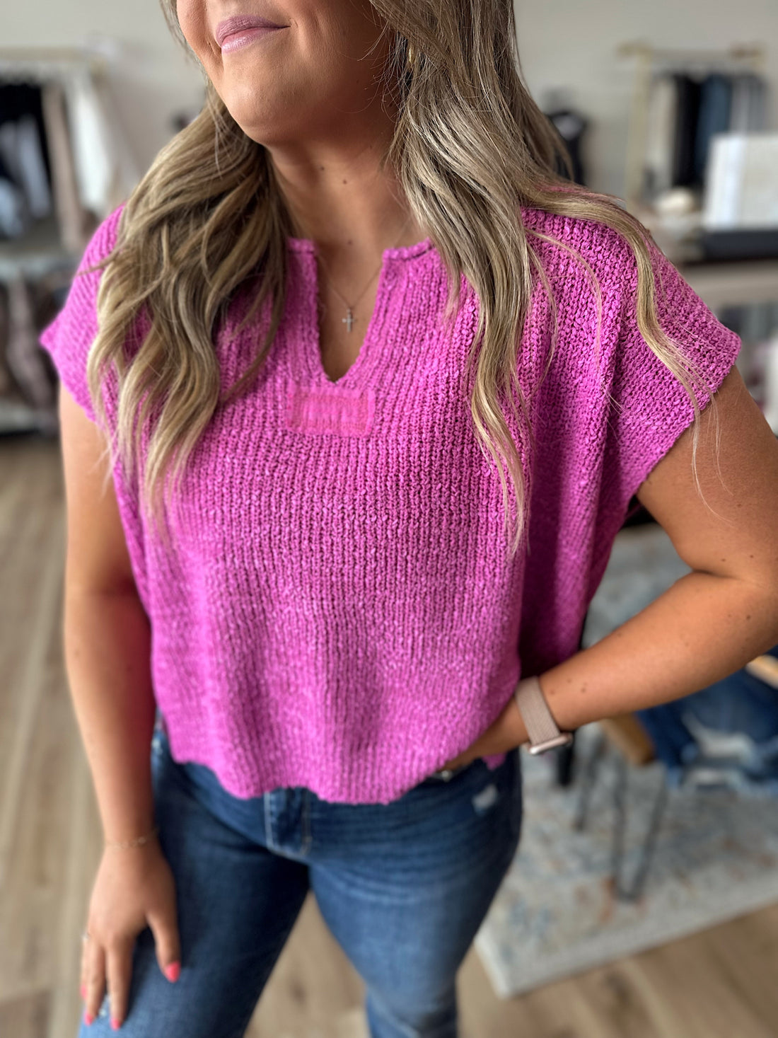 Hadley Knit Sweater Top