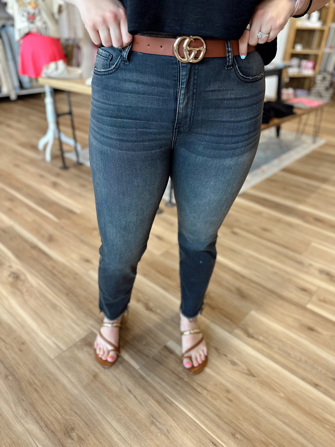 Blair Washed Crop Denim Pants