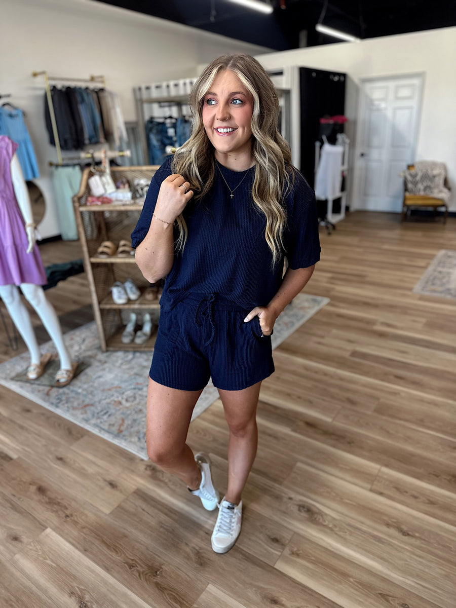 Brooks Ribbed Shorts Set