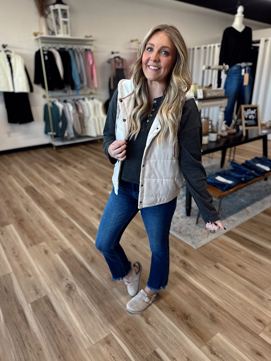 Caroline Hooded Puffer Vest