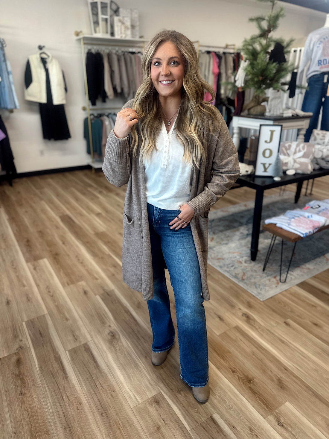 Isla Long Line Cardigan