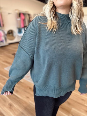 Polly Side Slit Oversized Sweater