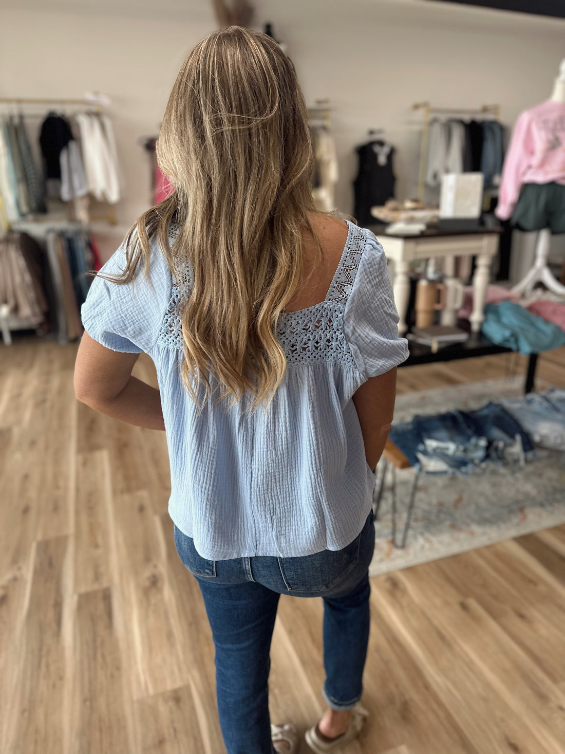 Paisley Puff Sleeve Top