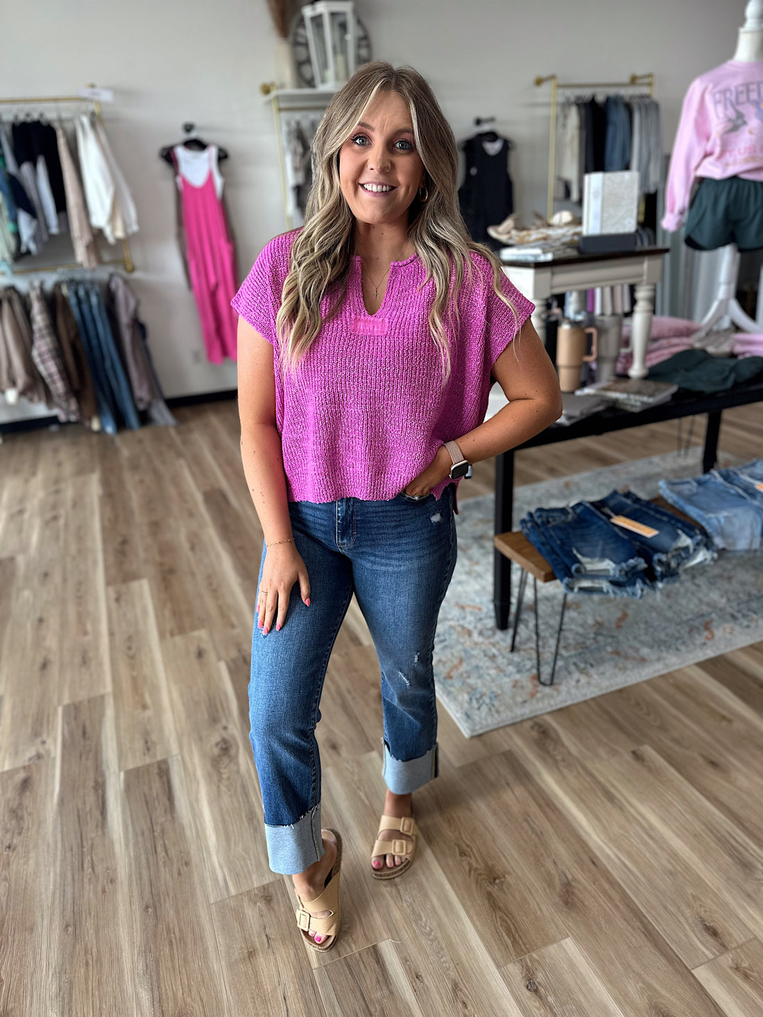 Hadley Knit Sweater Top
