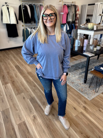 Penny Oversized Washed Long Sleeve