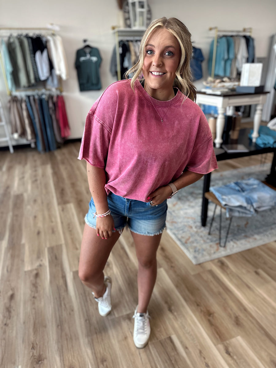 Haven Mid Rise Denim Shorts +