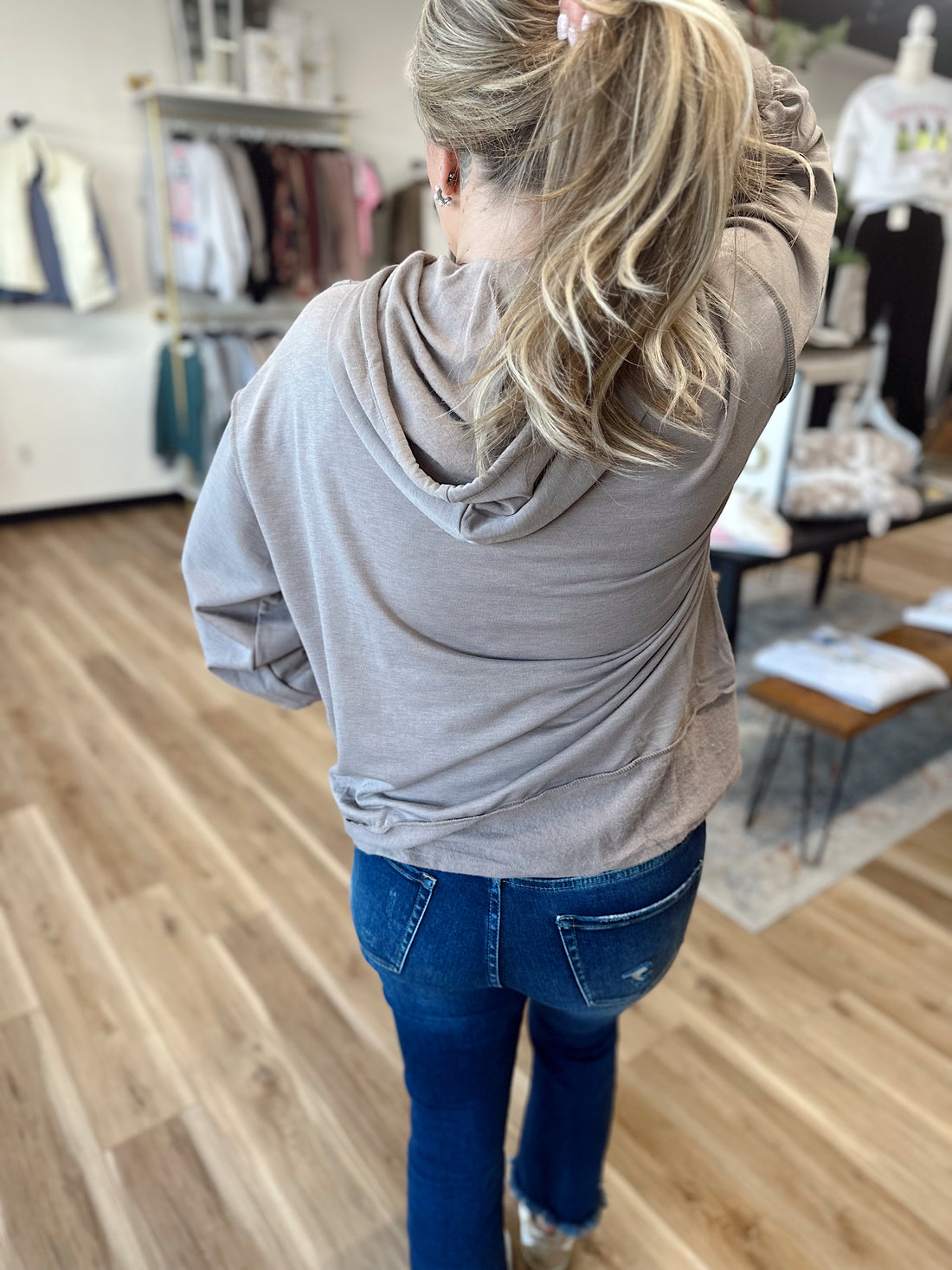 Vivian Exposed Seam Hoodie