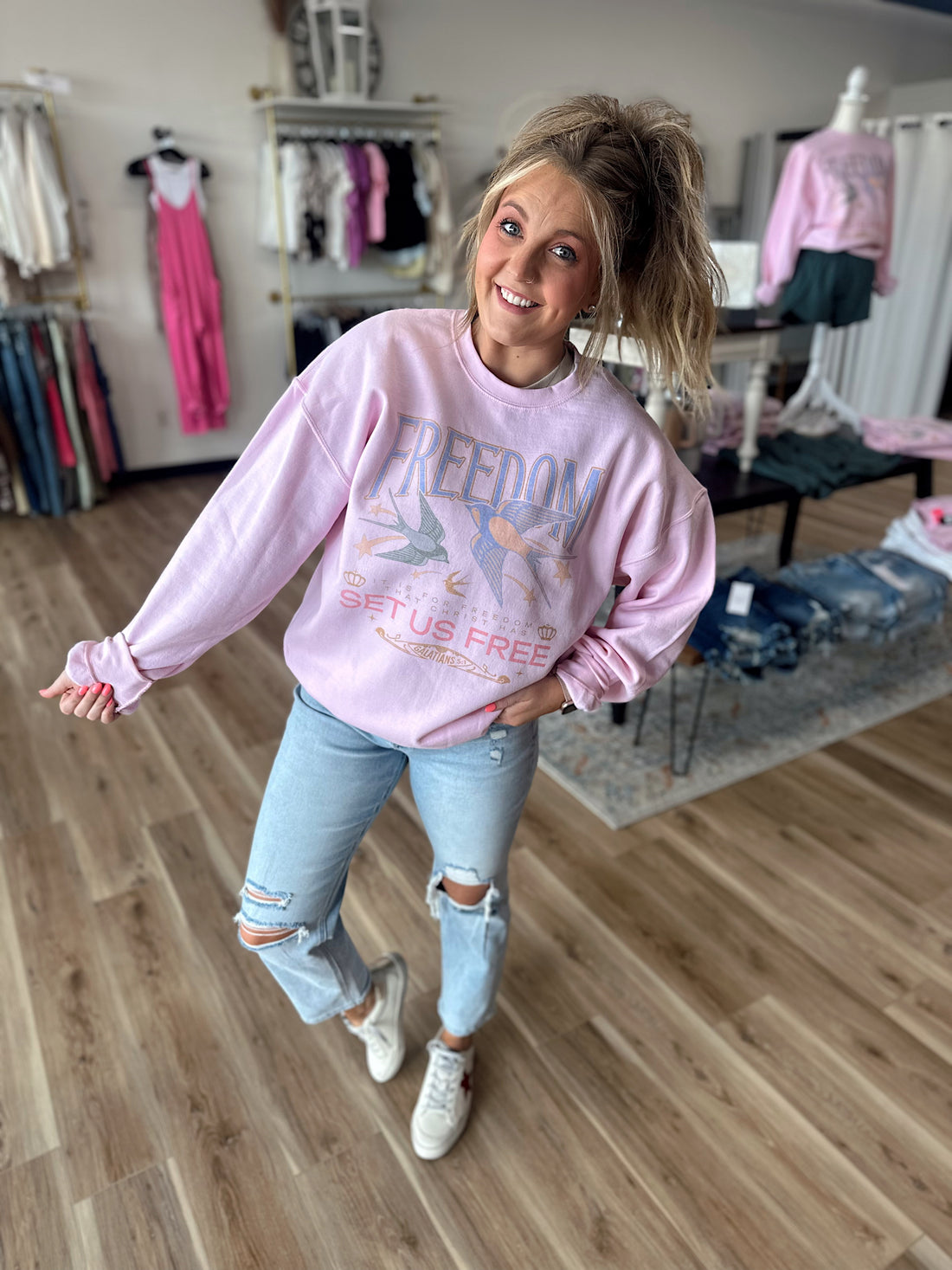Galatians 5:1 Crewneck
