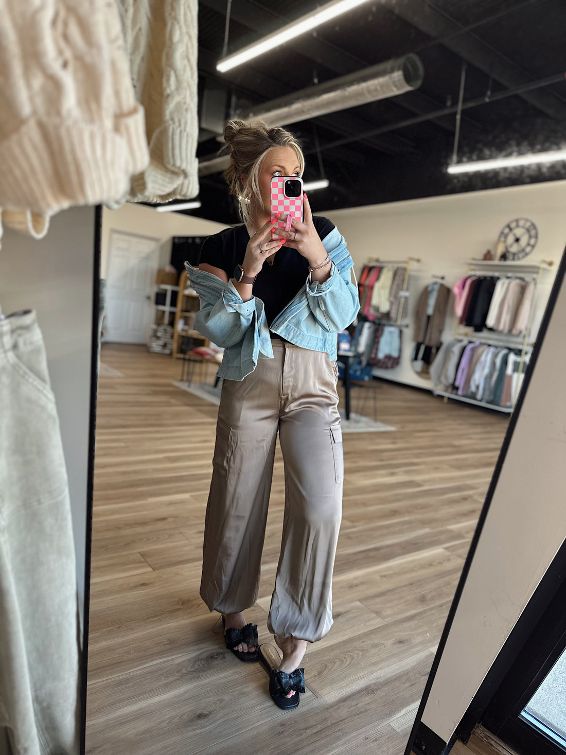 Chels Satin Joggers