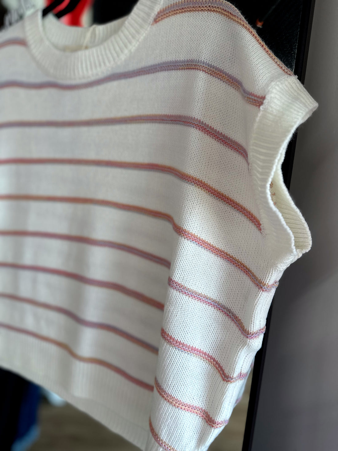 Bex Textured Stripe Knit Top