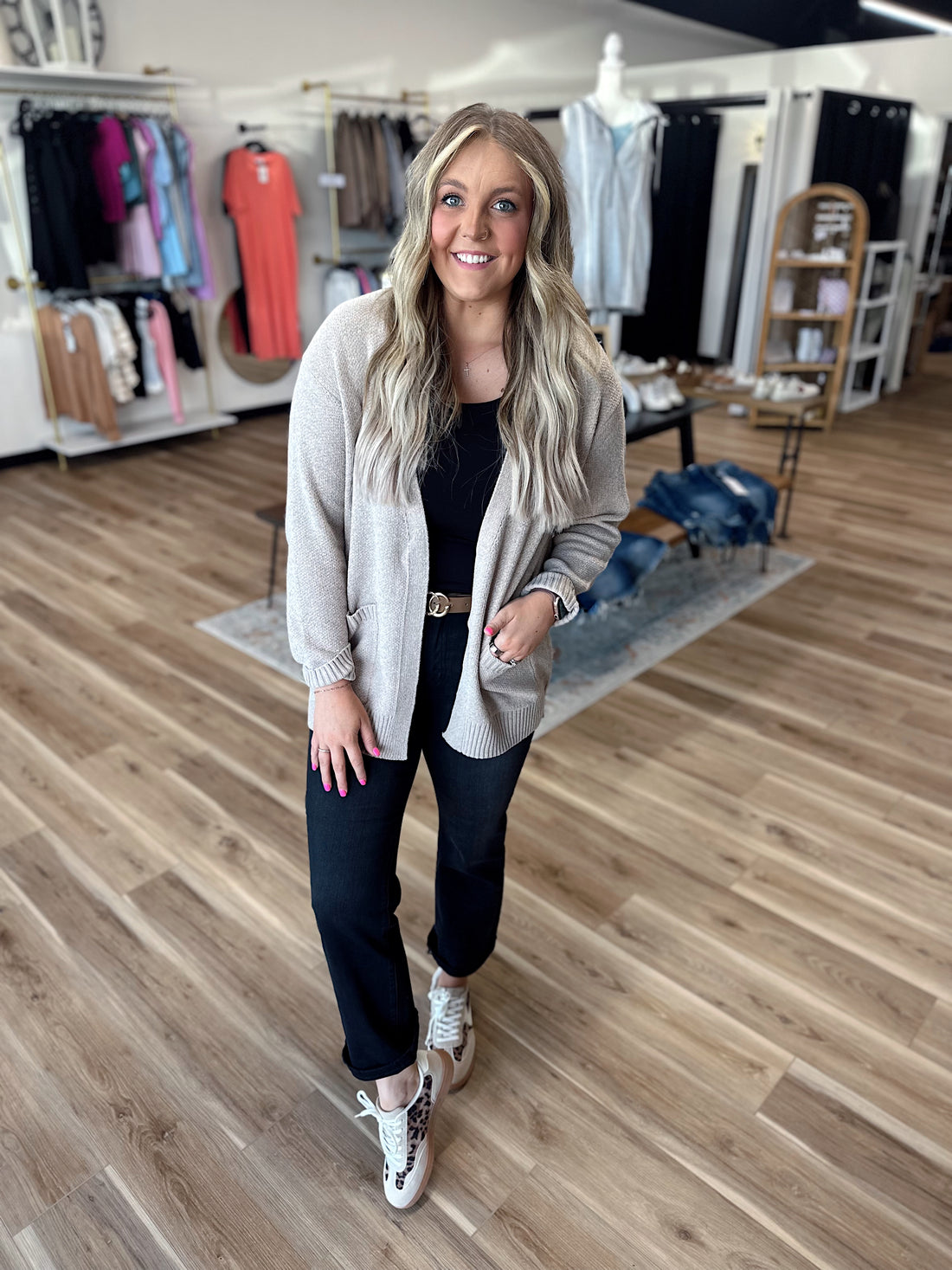 Heather Mocha Cardigan