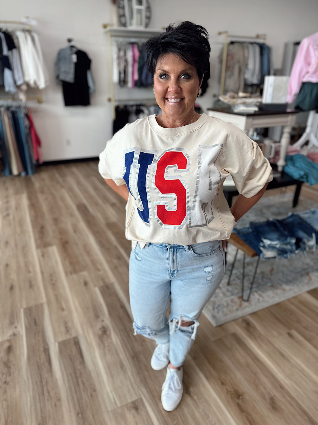 USA Short Sleeve Top