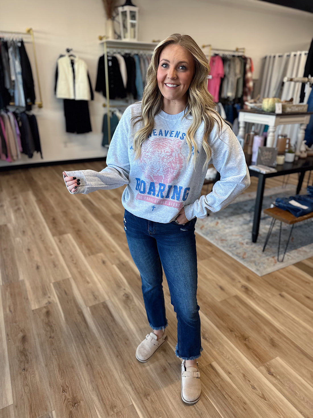 Heavens Are Roaring Graphic Crewneck